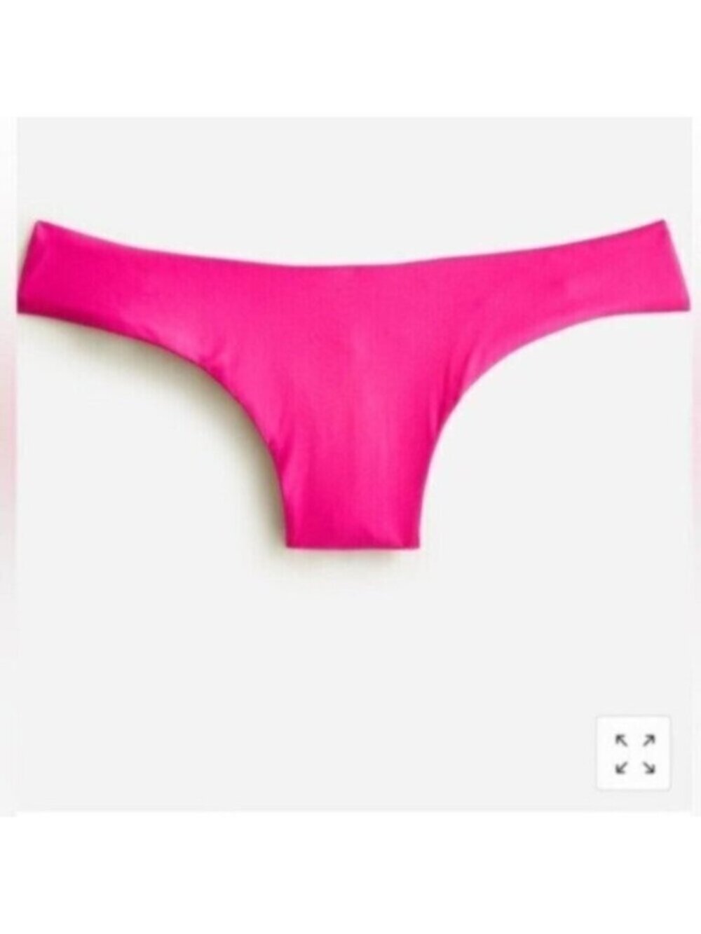 NWT J. Crew Pink Curved Waist Cheeky Swim Bikini Bottom Size Medium